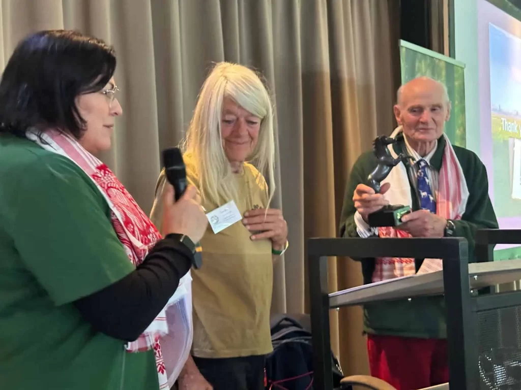 Michele Robson, Lucy Rees, Sir Humphry Wakefield at Rewilding our World conference