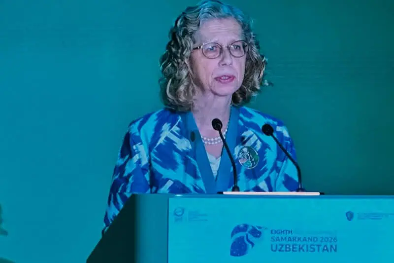     UNEP Executive Director Inger Andersen addresses delegates at the Eighth GEF Assembly, emphasizing collaboration, resilience and investment for people and nature.
